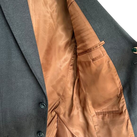 Joseph Jos. A. Bank Charcoal Micro Velour Sport Coat Size 40S - Picture 8 of 8
